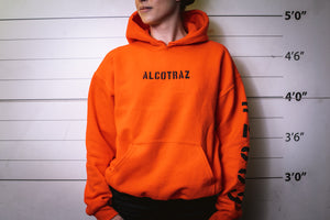 Alcotraz "Anniversary" Orange Hoodie